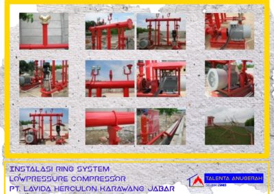 Instalasi Ring System Low Pressure Compressor PT. Lavida Herculon