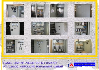 Pengadaan Dan Pemasangan Panel Listrik Mesin Cetak Carpet PT. Lavida Herculon